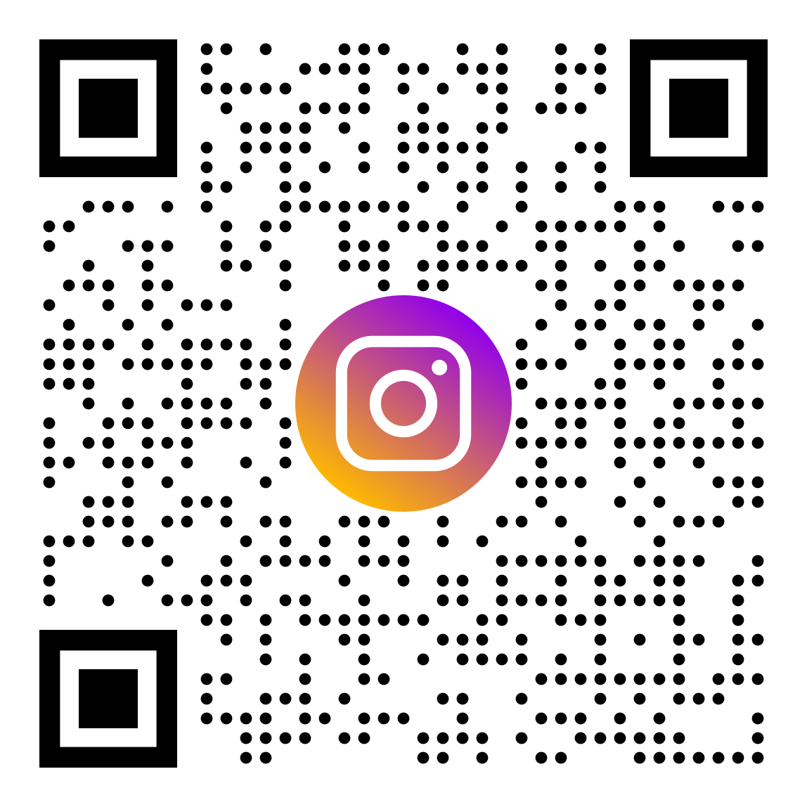 Código QR al Instagram personal de Roberto Flores (@siegfried_fs)